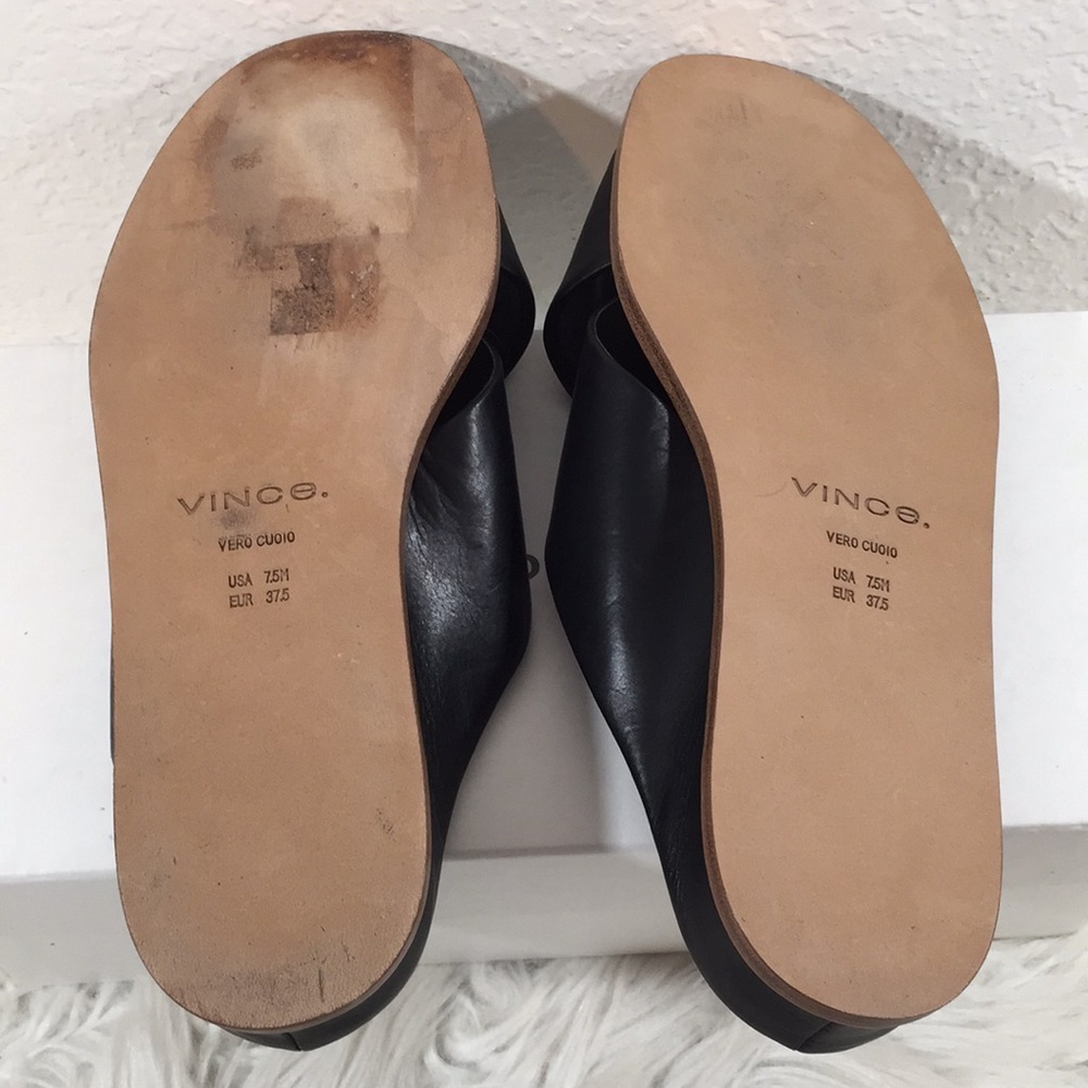 Vince Fairley Leather Wedge Sandals sz. 7.5 new - Picture 12 of 13
